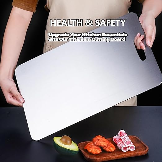 Titanium Stainless Steel Cutting Board – Durable & Hygienic Kitchen Essential