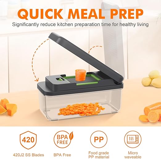 6-in-1 Vegetable Chopper & Slicer – Multipurpose Kitchen Tool