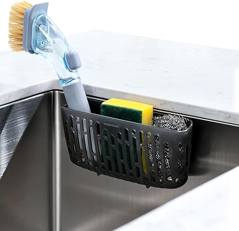 Slim Kitchen Sink Sponge Holder – Large Capacity