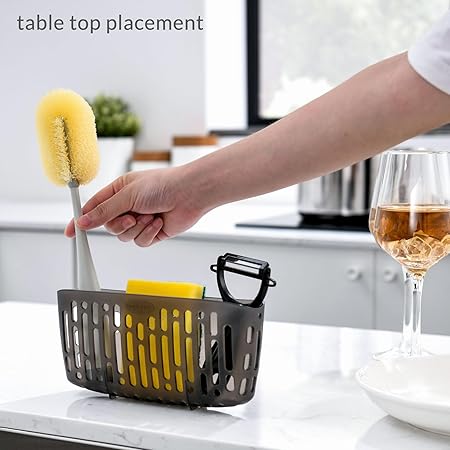 Slim Kitchen Sink Sponge Holder – Large Capacity